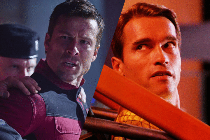 Cenas de O Sobrevivente, a versão dos anos 1980 e a atualizada.