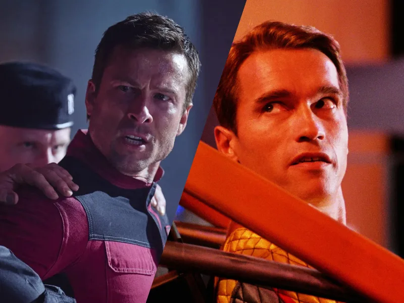 Cenas de O Sobrevivente, a versão dos anos 1980 e a atualizada.