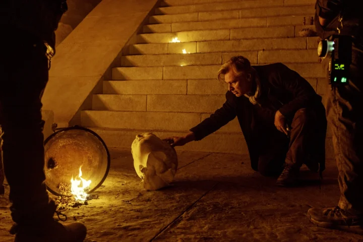 Nolan durante as filmagens de Odisseia
